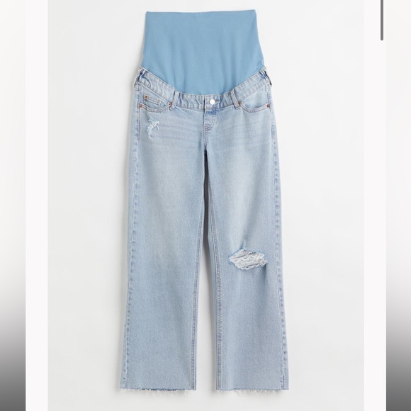 H&M Jeans Mama Hm Wide Leg Maternity Jeans Poshmark